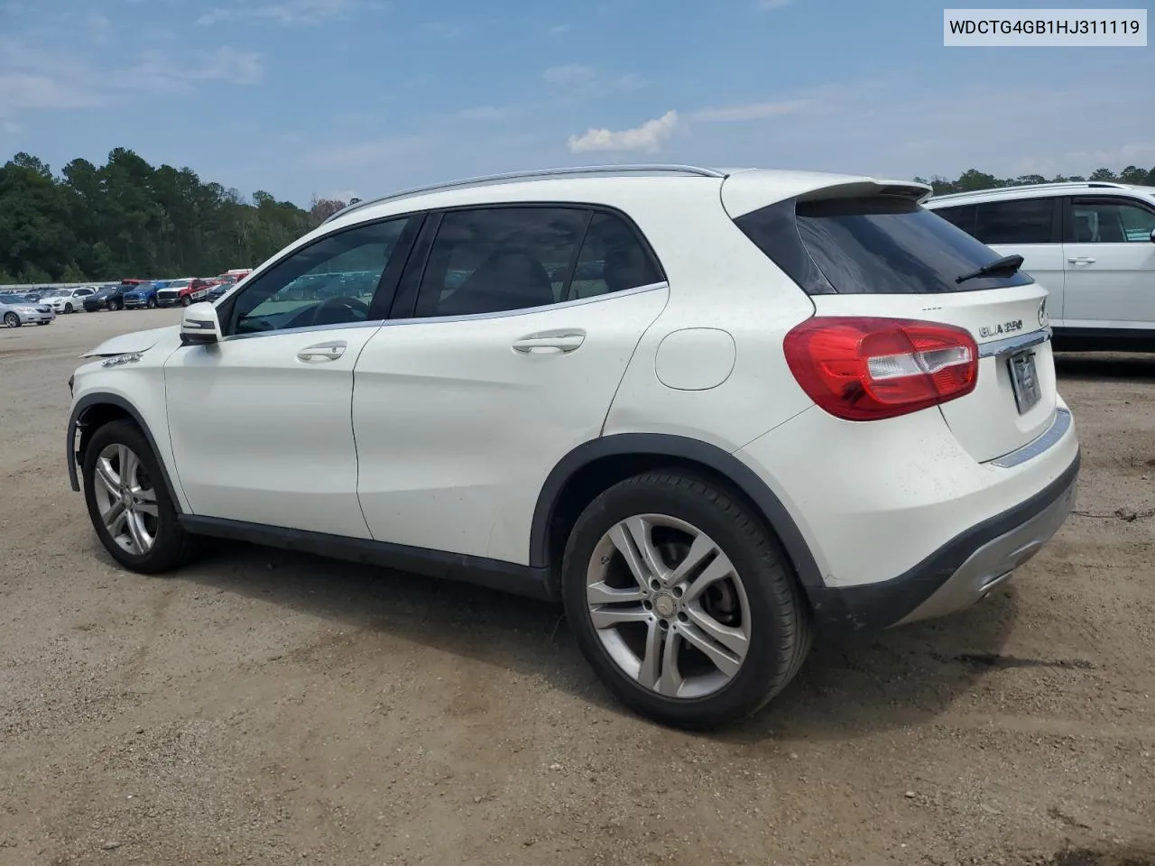 2017 Mercedes-Benz Gla 250 4Matic VIN: WDCTG4GB1HJ311119 Lot: 59016104