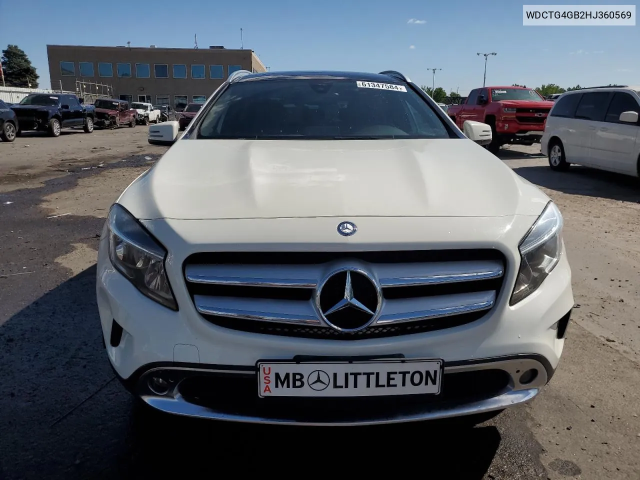 2017 Mercedes-Benz Gla 250 4Matic VIN: WDCTG4GB2HJ360569 Lot: 61347584