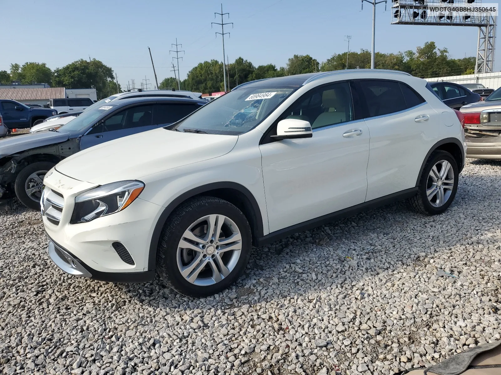 2017 Mercedes-Benz Gla 250 4Matic VIN: WDCTG4GB8HJ350645 Lot: 68984984