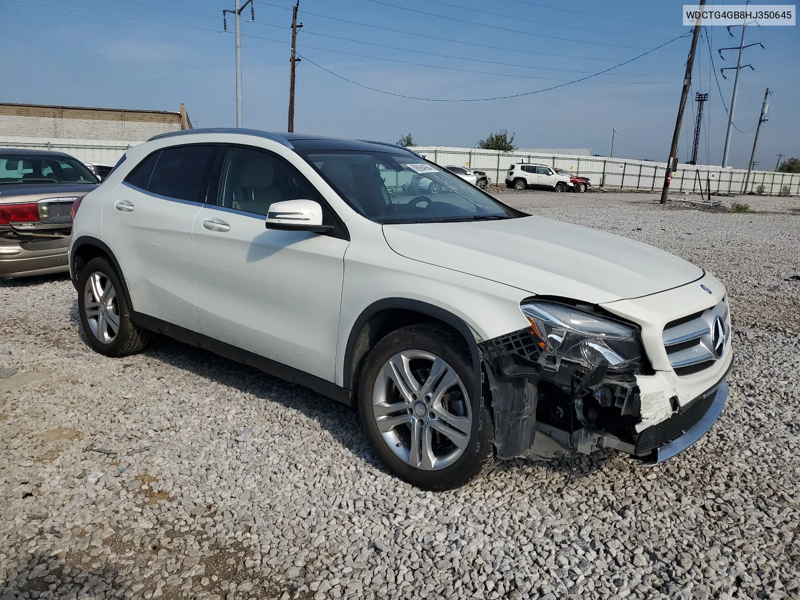 2017 Mercedes-Benz Gla 250 4Matic VIN: WDCTG4GB8HJ350645 Lot: 68984984