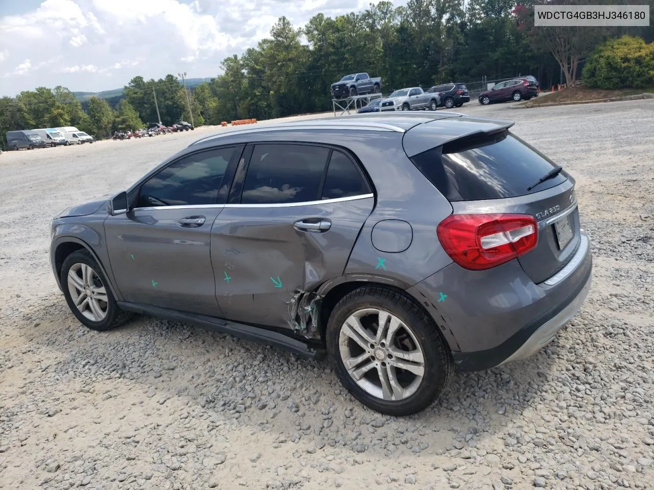 2017 Mercedes-Benz Gla 250 4Matic VIN: WDCTG4GB3HJ346180 Lot: 69622044