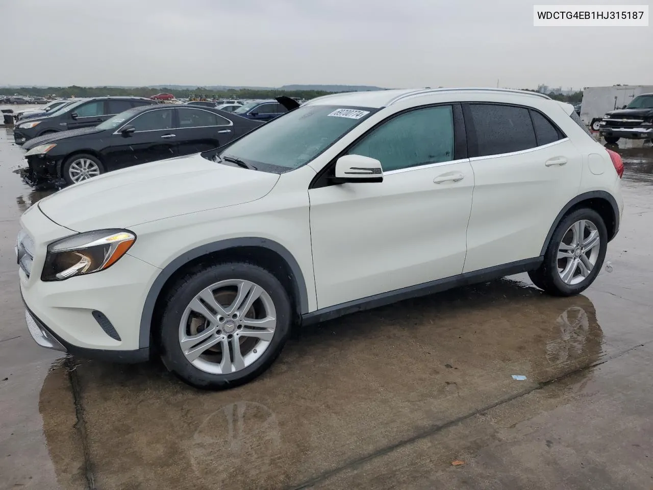 2017 Mercedes-Benz Gla 250 VIN: WDCTG4EB1HJ315187 Lot: 69700774