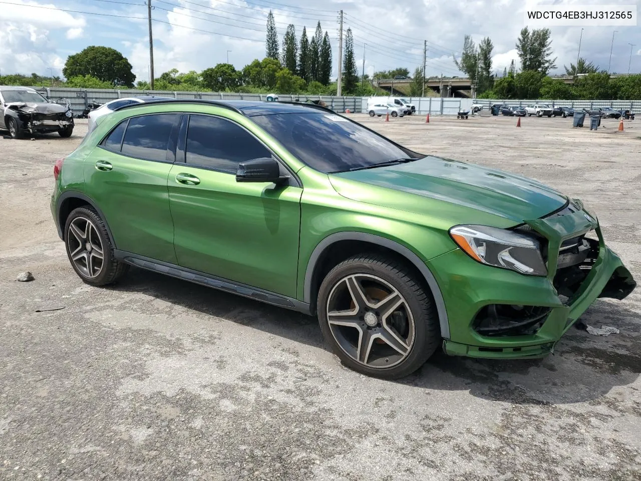 2017 Mercedes-Benz Gla 250 VIN: WDCTG4EB3HJ312565 Lot: 70956004