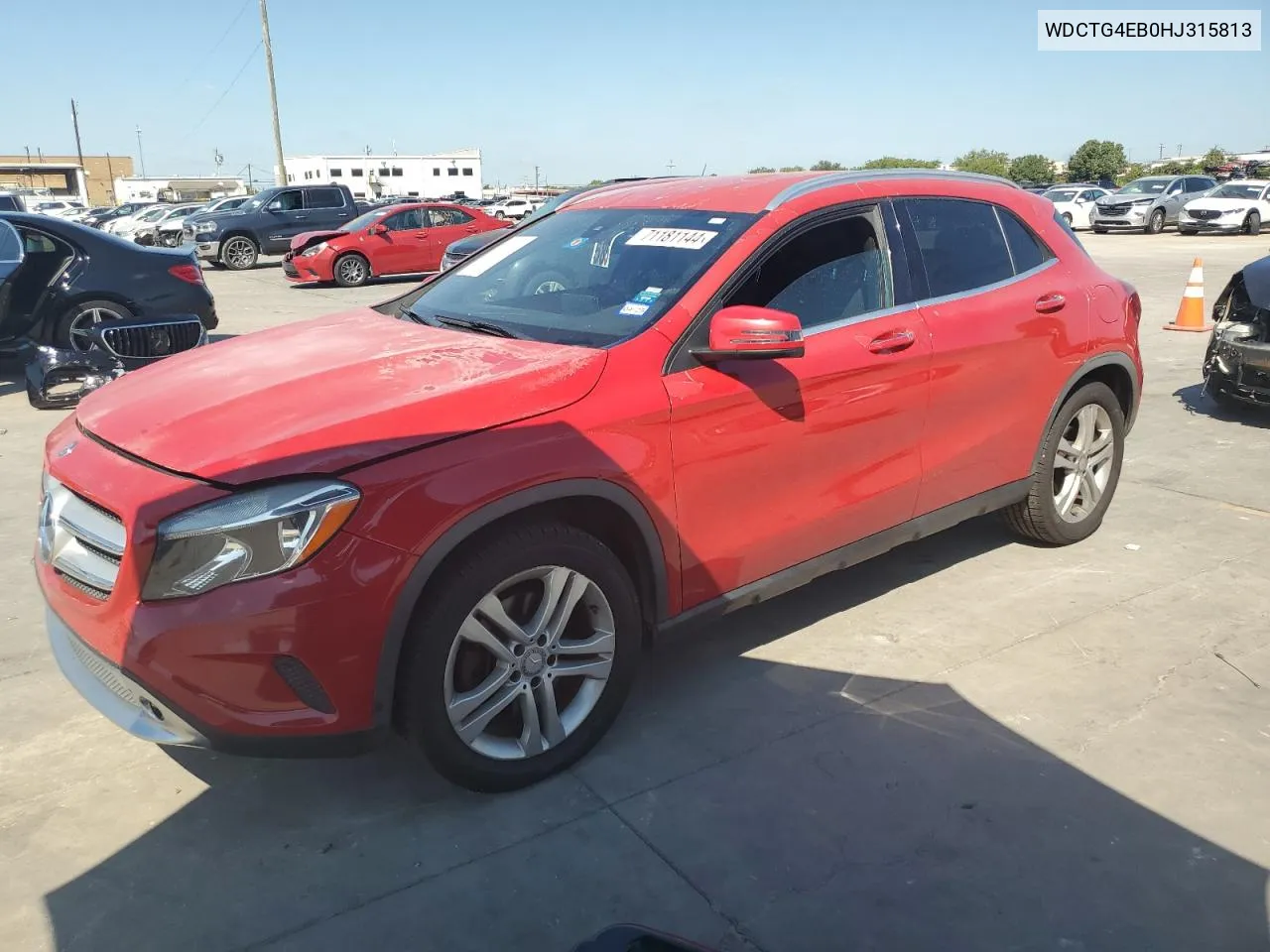 2017 Mercedes-Benz Gla 250 VIN: WDCTG4EB0HJ315813 Lot: 71181144