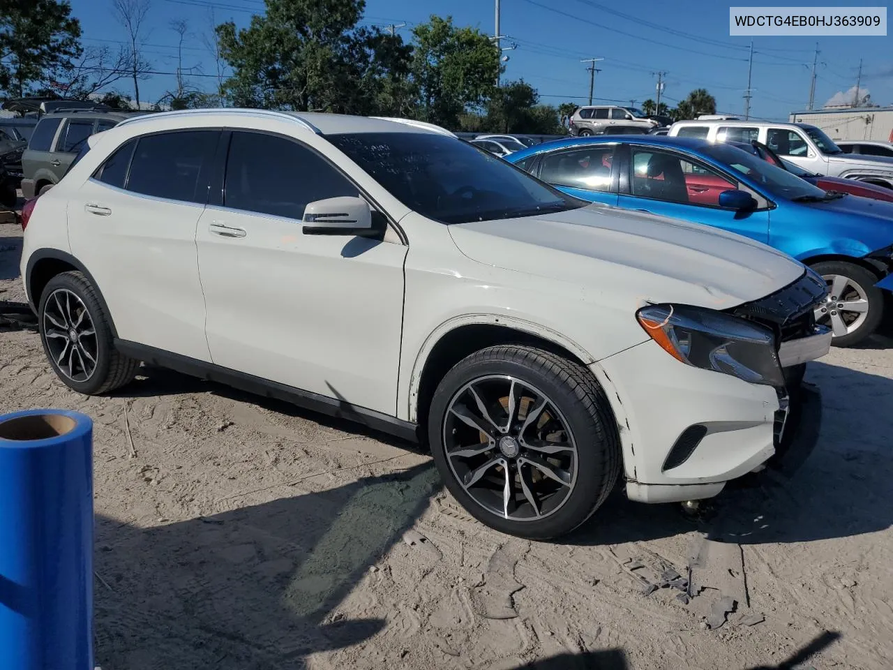 2017 Mercedes-Benz Gla 250 VIN: WDCTG4EB0HJ363909 Lot: 71943284