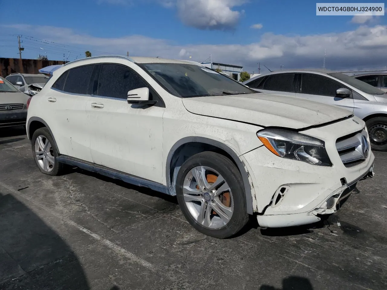 2017 Mercedes-Benz Gla 250 4Matic VIN: WDCTG4GB0HJ324900 Lot: 72000774