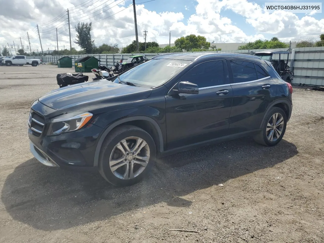 2017 Mercedes-Benz Gla 250 4Matic VIN: WDCTG4GB6HJ331995 Lot: 73096574