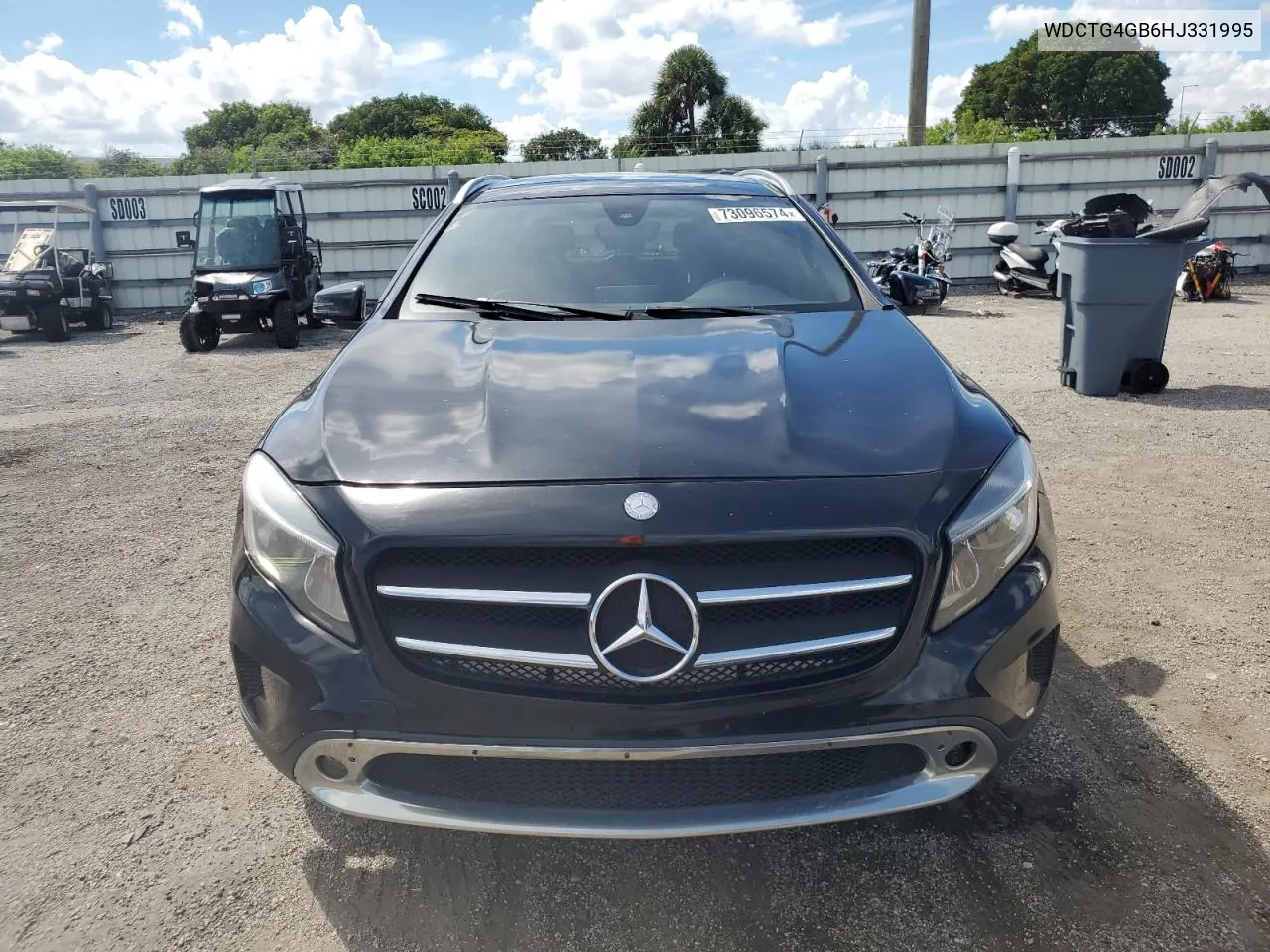 2017 Mercedes-Benz Gla 250 4Matic VIN: WDCTG4GB6HJ331995 Lot: 73096574