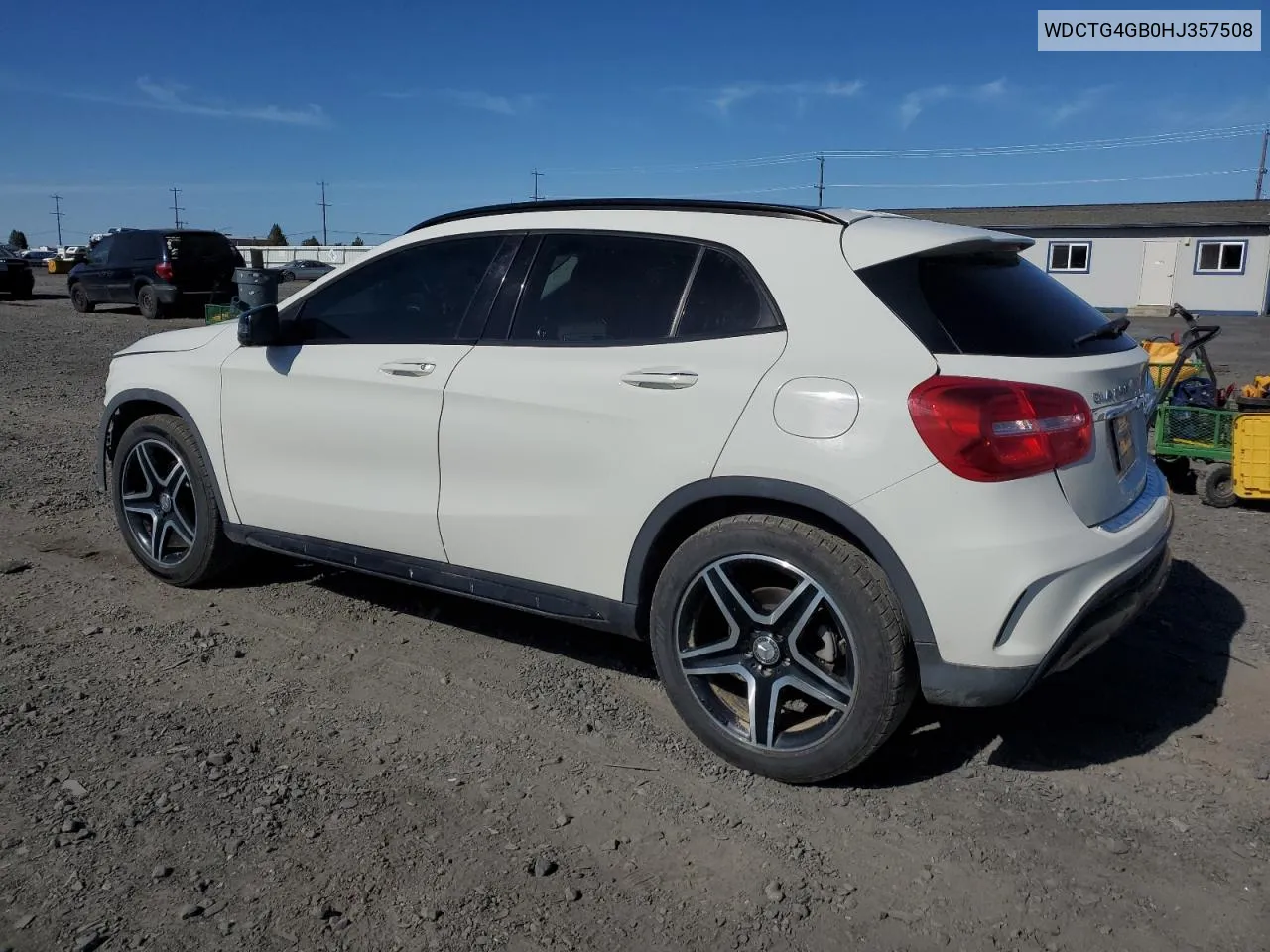 2017 Mercedes-Benz Gla 250 4Matic VIN: WDCTG4GB0HJ357508 Lot: 73232604