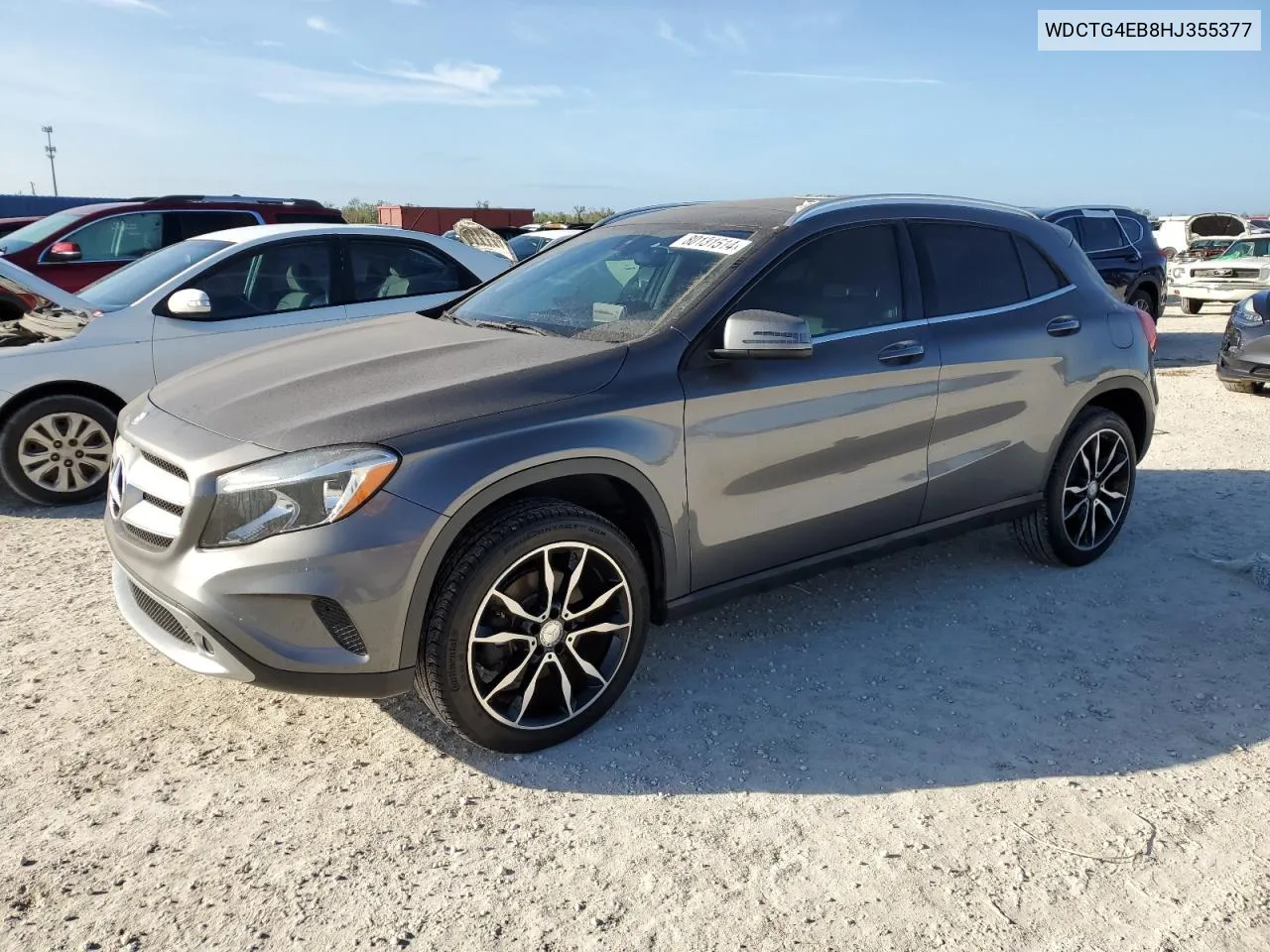 2017 Mercedes-Benz Gla 250 VIN: WDCTG4EB8HJ355377 Lot: 80131514