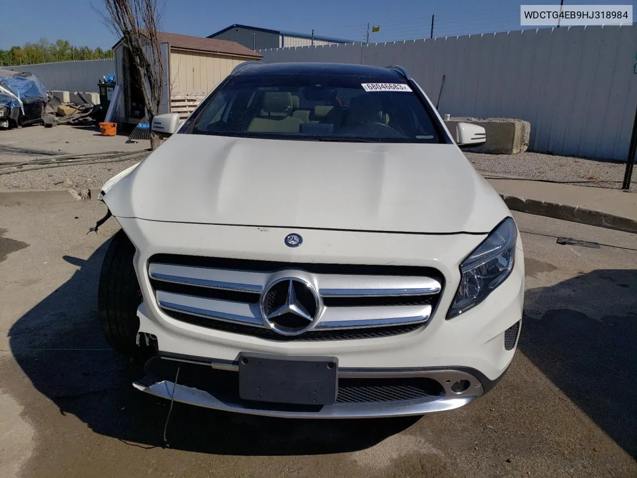 2017 Mercedes-Benz Gla 250 VIN: WDCTG4EB9HJ318984 Lot: 80661054