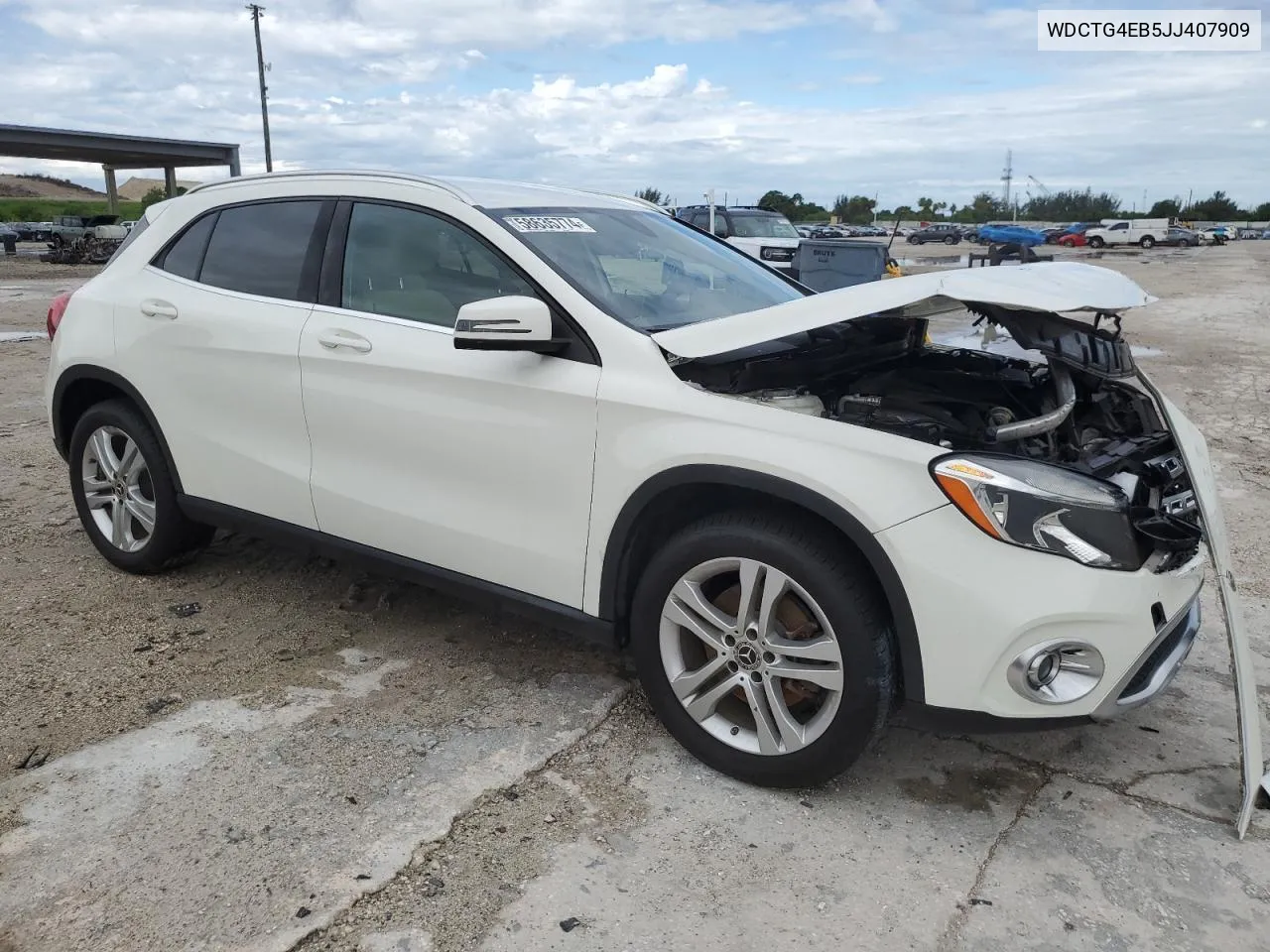 2018 Mercedes-Benz Gla 250 VIN: WDCTG4EB5JJ407909 Lot: 58635774