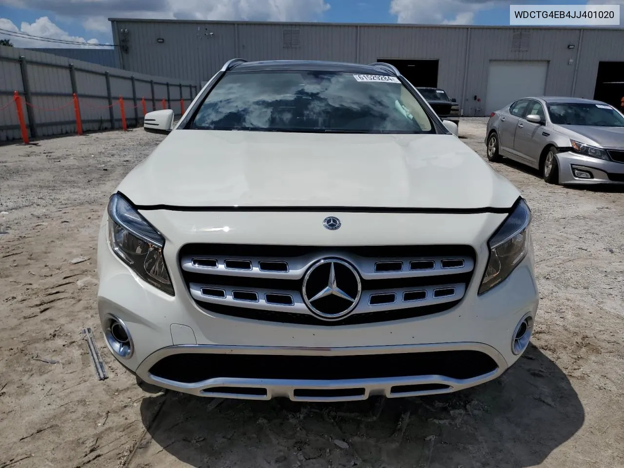 2018 Mercedes-Benz Gla 250 VIN: WDCTG4EB4JJ401020 Lot: 61529284