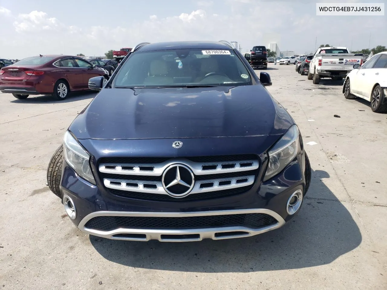 2018 Mercedes-Benz Gla 250 VIN: WDCTG4EB7JJ431256 Lot: 68700364