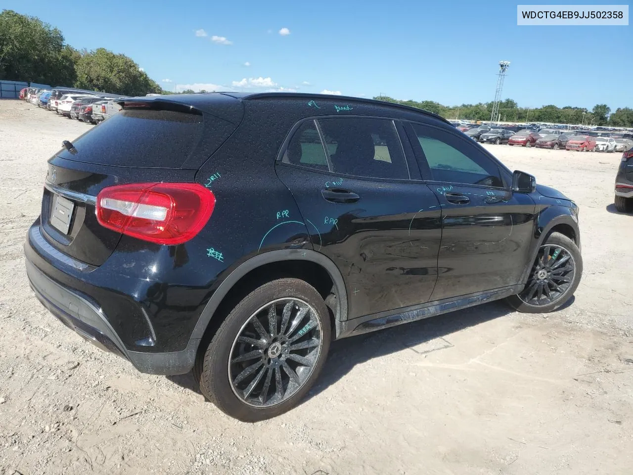 2018 Mercedes-Benz Gla 250 VIN: WDCTG4EB9JJ502358 Lot: 68940134