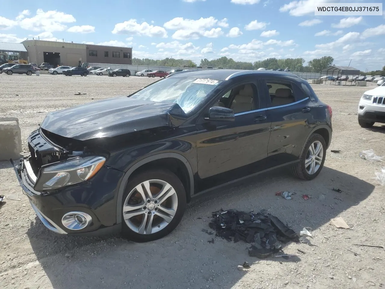 2018 Mercedes-Benz Gla 250 VIN: WDCTG4EB0JJ371675 Lot: 71717674