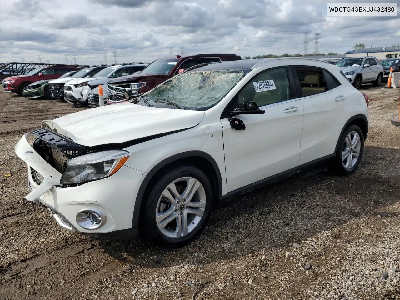 2018 Mercedes-Benz Gla 250 4Matic VIN: WDCTG4GBXJJ432480 Lot: 72070684