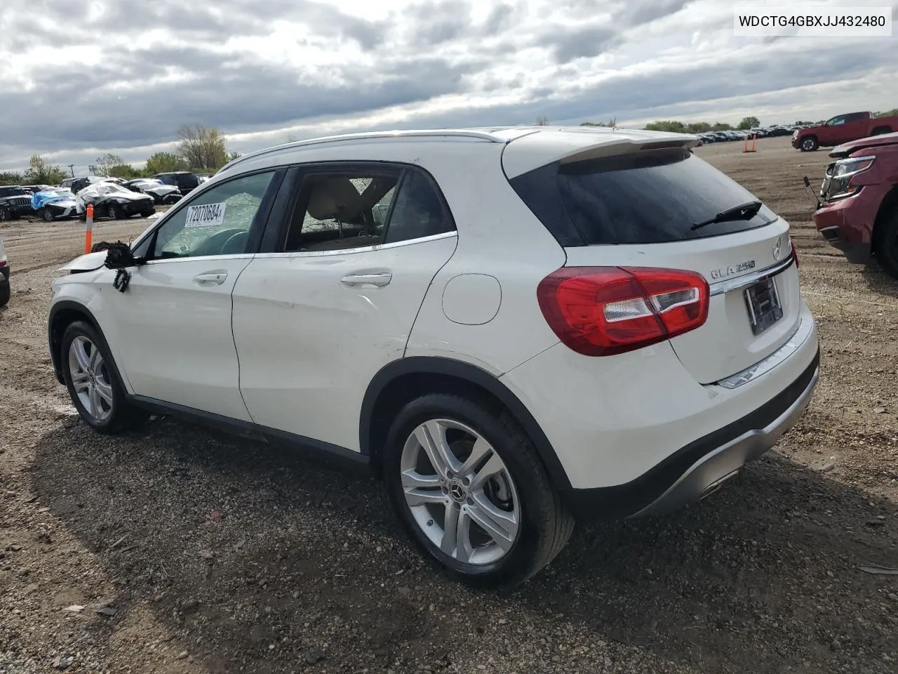 2018 Mercedes-Benz Gla 250 4Matic VIN: WDCTG4GBXJJ432480 Lot: 72070684