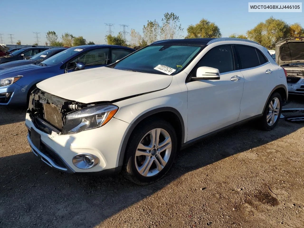 2018 Mercedes-Benz Gla 250 4Matic VIN: WDCTG4GBXJJ446105 Lot: 72227574