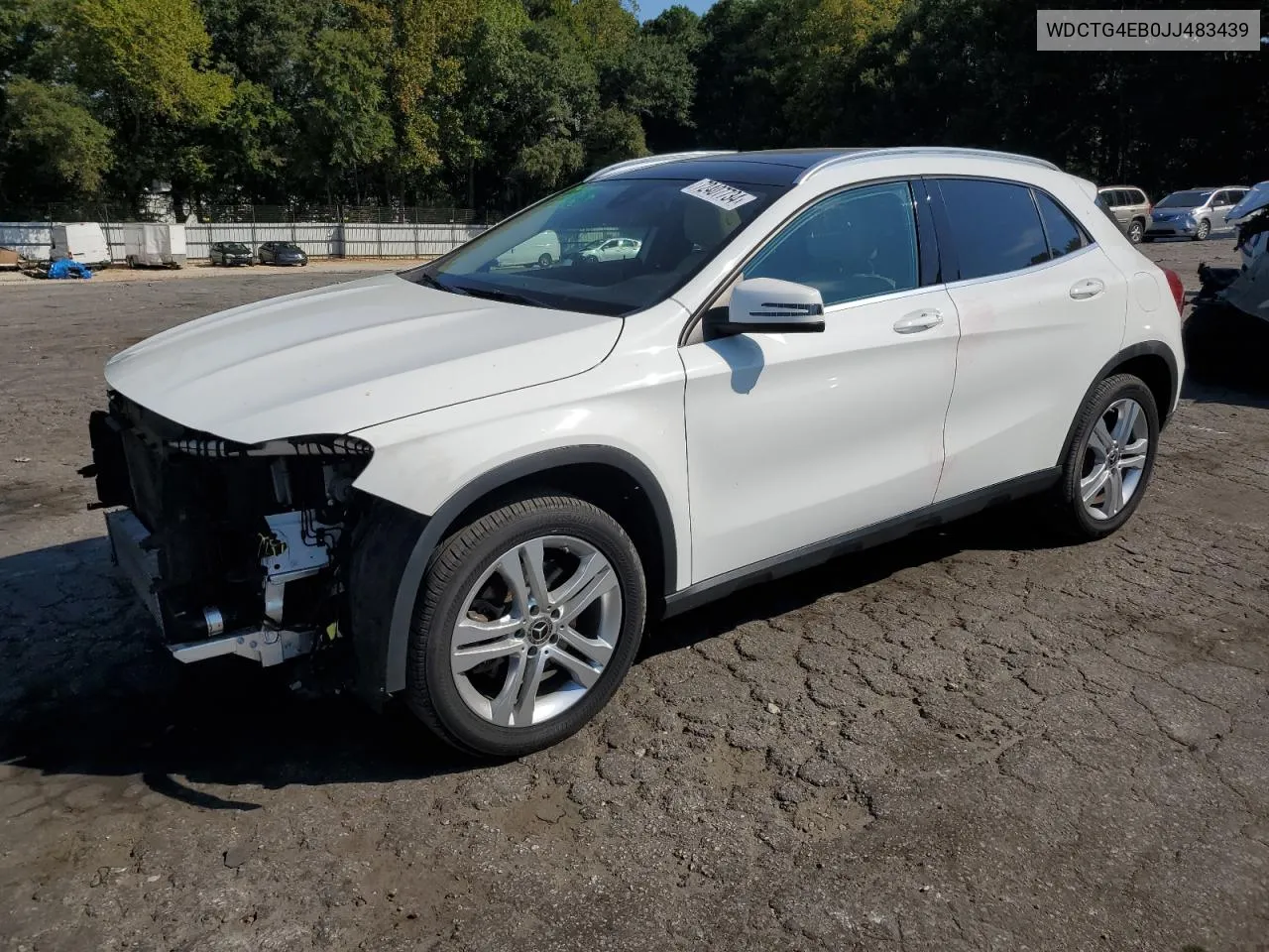 2018 Mercedes-Benz Gla 250 VIN: WDCTG4EB0JJ483439 Lot: 72407734