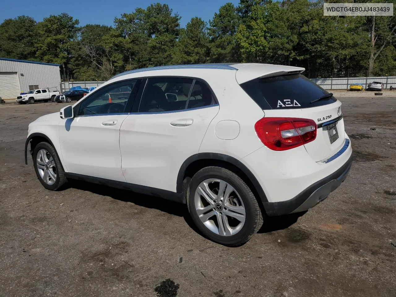 2018 Mercedes-Benz Gla 250 VIN: WDCTG4EB0JJ483439 Lot: 72407734