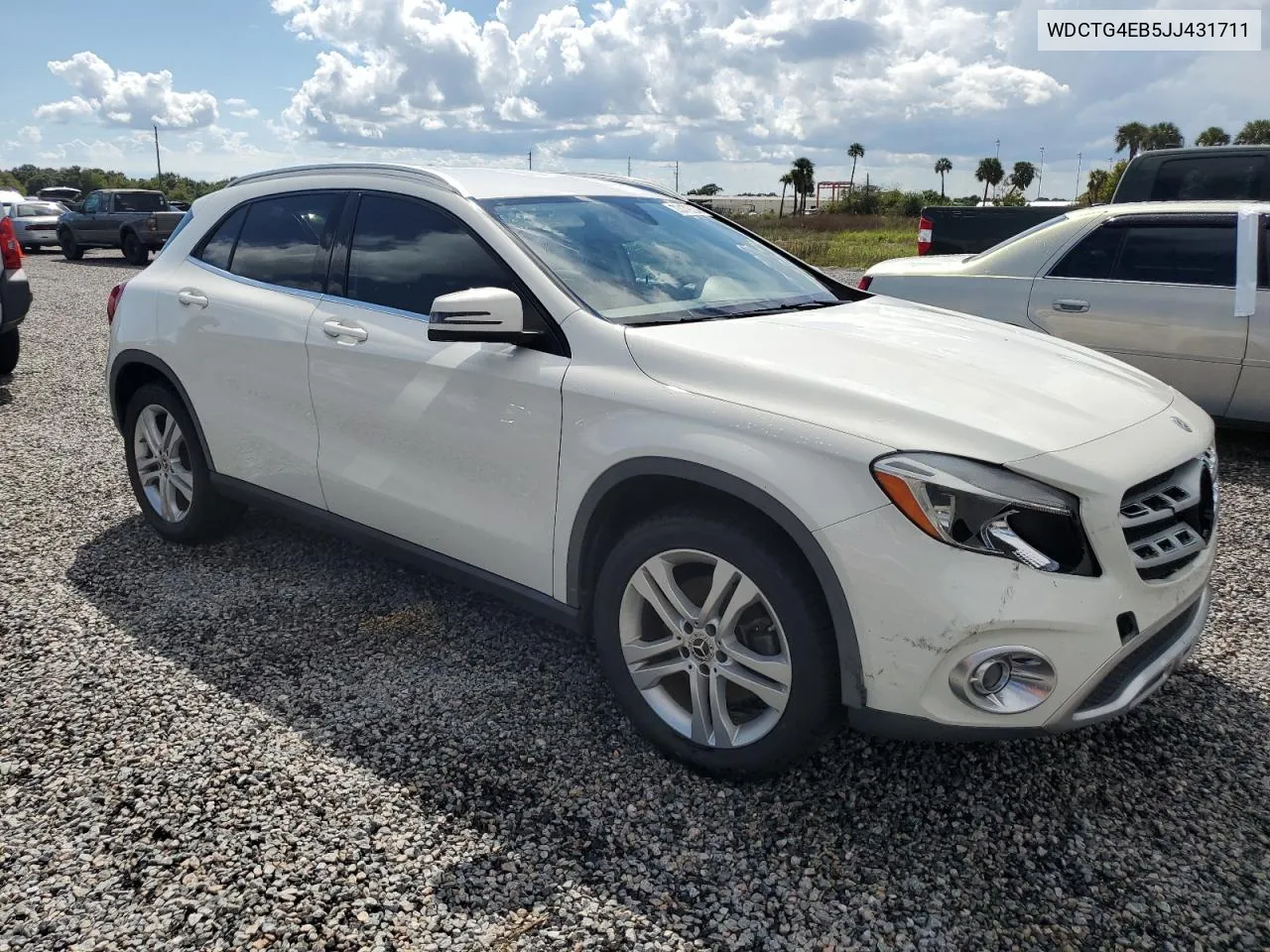 2018 Mercedes-Benz Gla 250 VIN: WDCTG4EB5JJ431711 Lot: 73479354