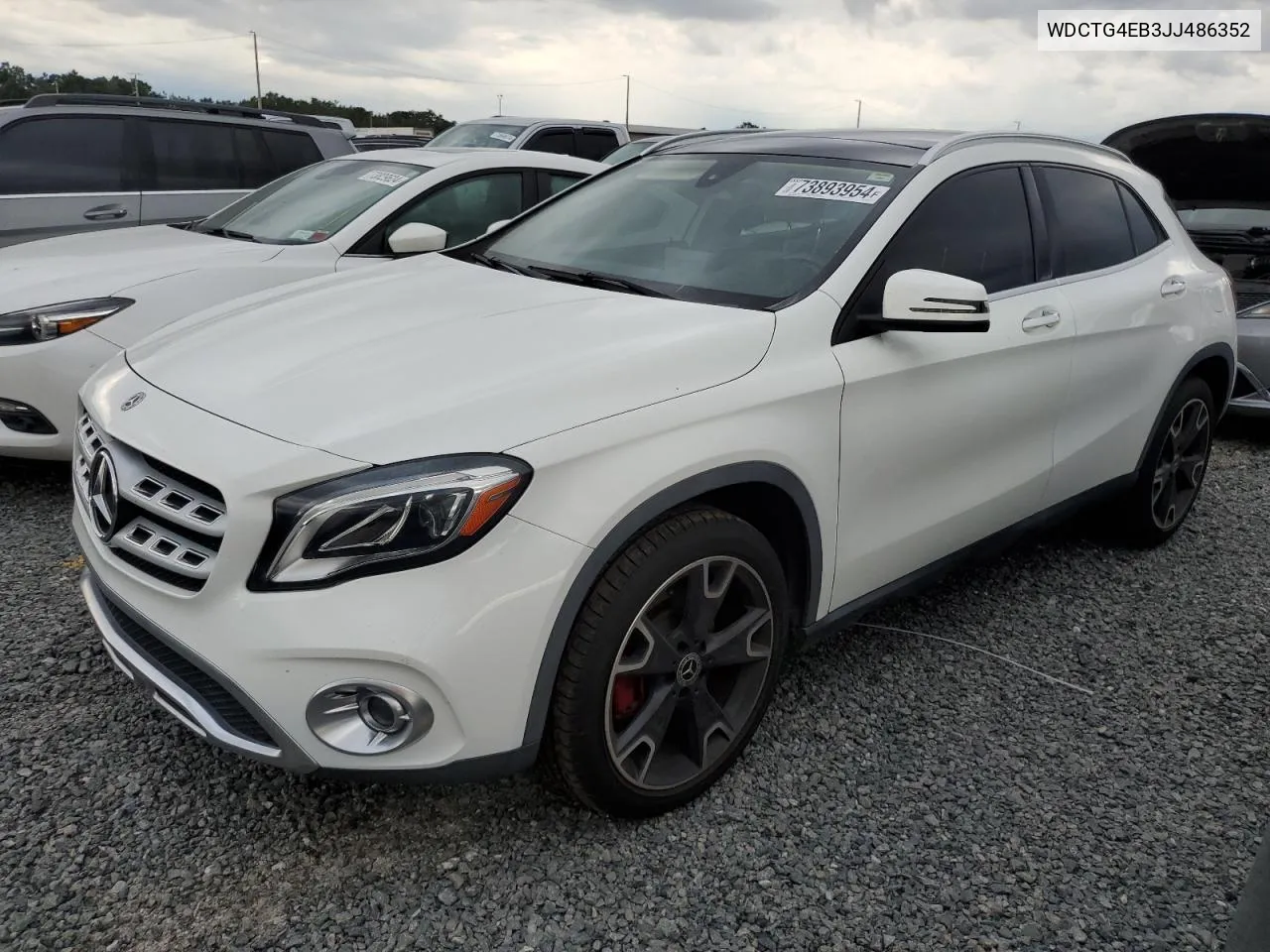 2018 Mercedes-Benz Gla 250 VIN: WDCTG4EB3JJ486352 Lot: 73893954