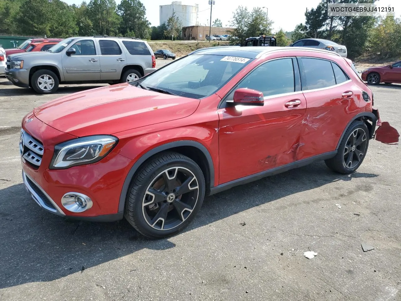 2018 Mercedes-Benz Gla 250 VIN: WDCTG4EB9JJ412191 Lot: 74776514