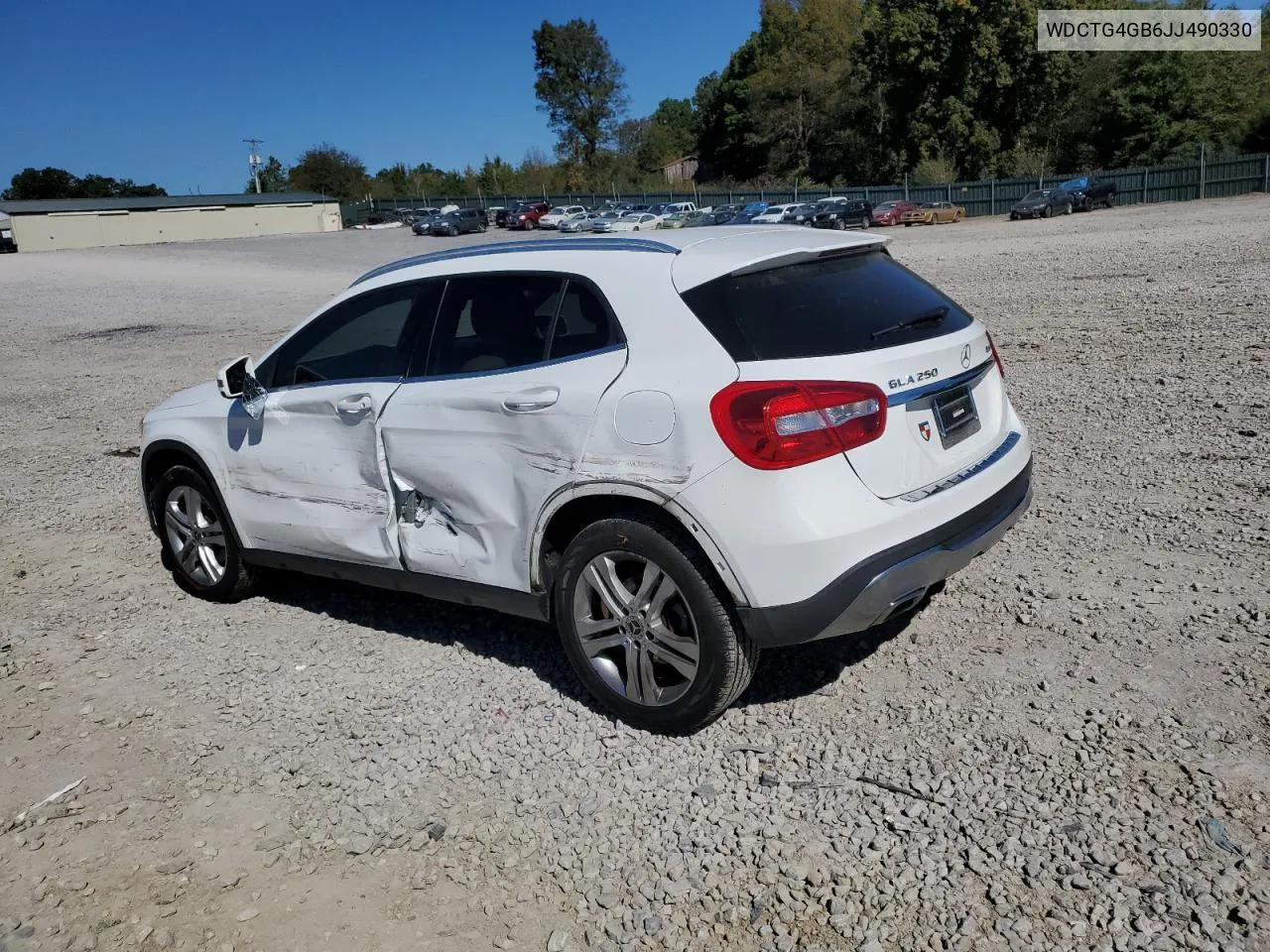 2018 Mercedes-Benz Gla 250 4Matic VIN: WDCTG4GB6JJ490330 Lot: 76095554