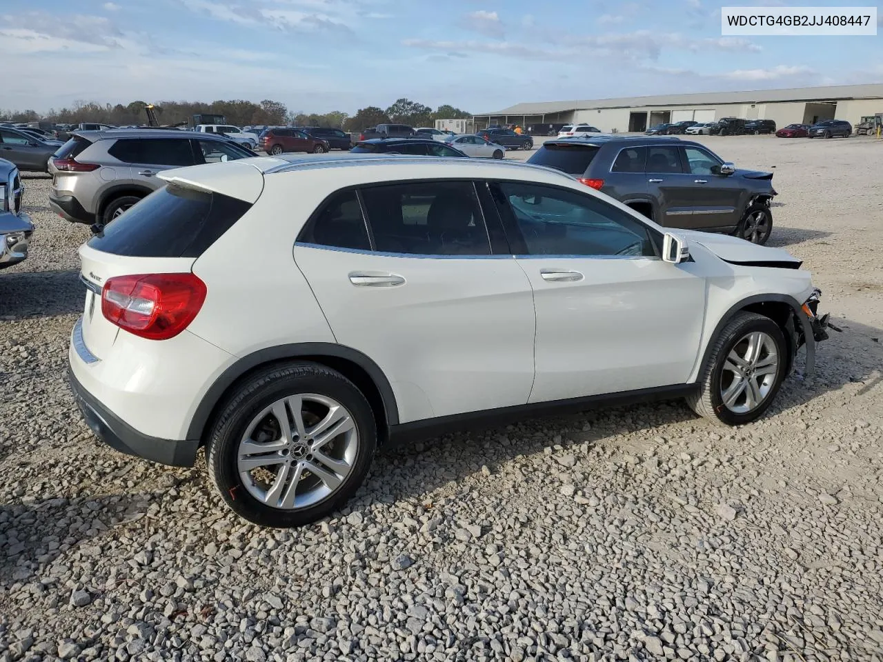 2018 Mercedes-Benz Gla 250 4Matic VIN: WDCTG4GB2JJ408447 Lot: 78721854