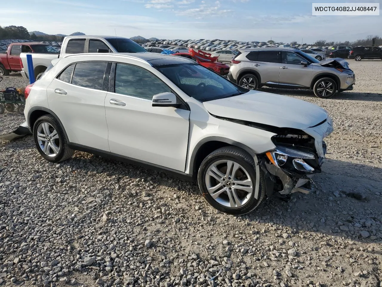 2018 Mercedes-Benz Gla 250 4Matic VIN: WDCTG4GB2JJ408447 Lot: 78721854