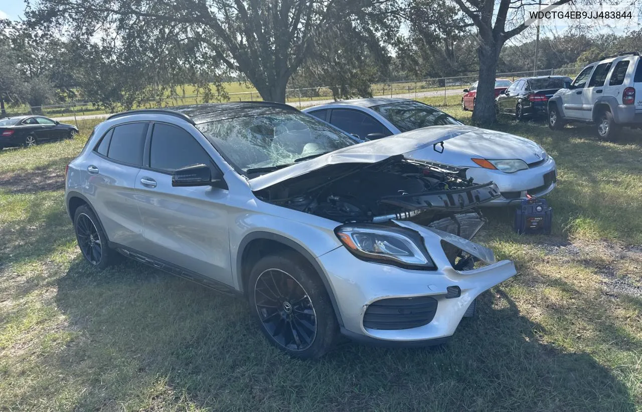 2018 Mercedes-Benz Gla 250 VIN: WDCTG4EB9JJ483844 Lot: 78909804