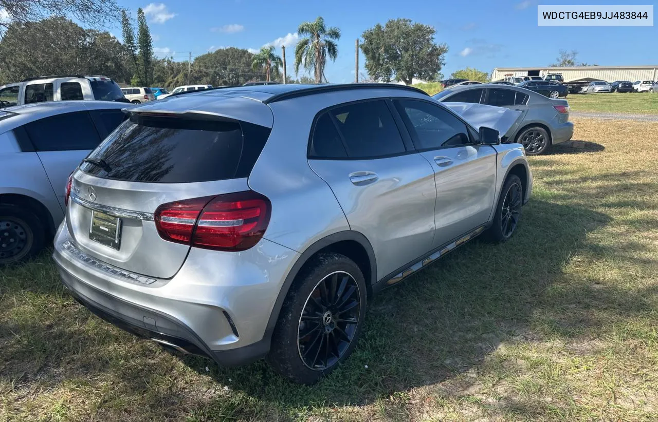 2018 Mercedes-Benz Gla 250 VIN: WDCTG4EB9JJ483844 Lot: 78909804