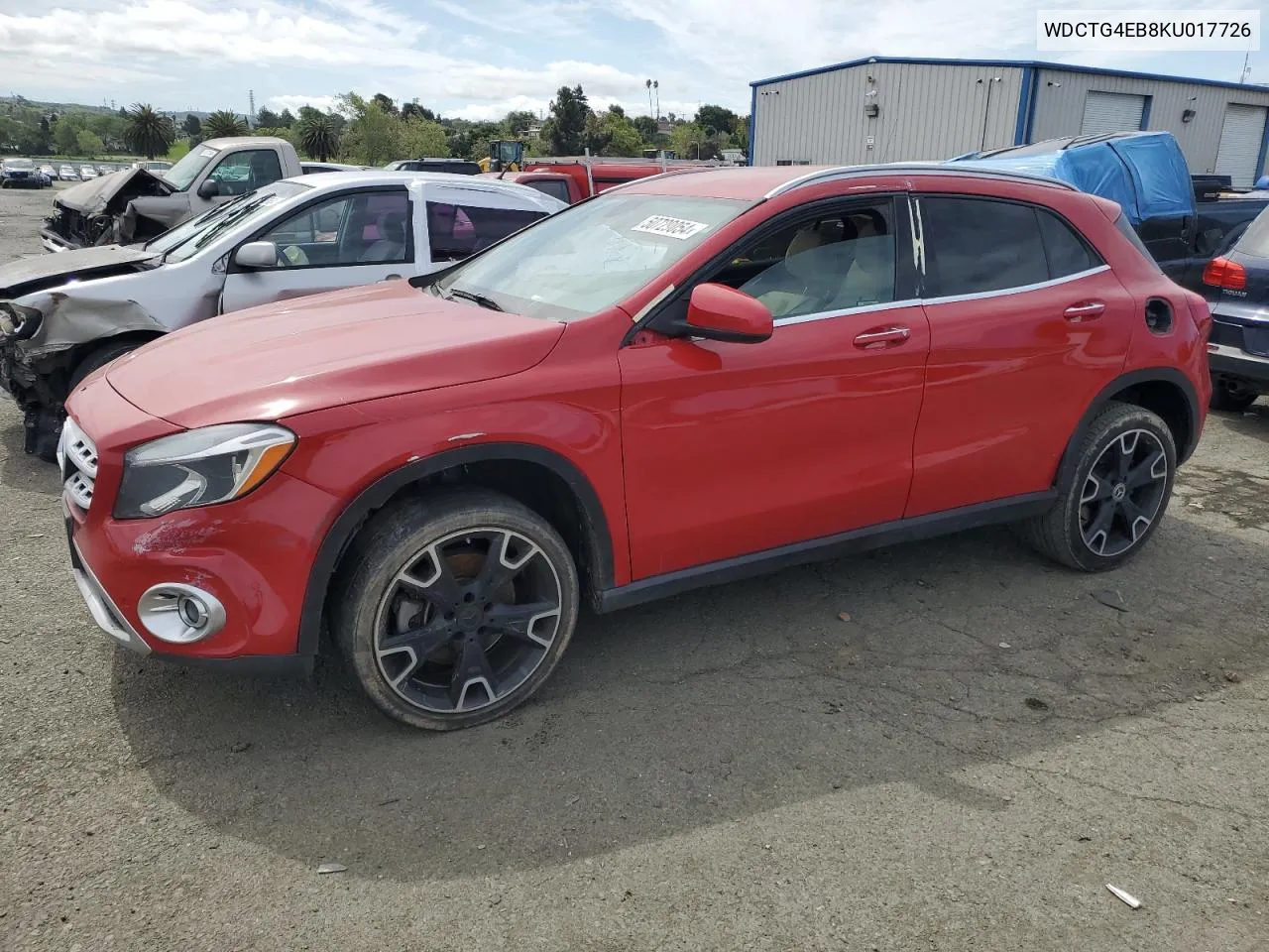 2019 Mercedes-Benz Gla 250 VIN: WDCTG4EB8KU017726 Lot: 50729054