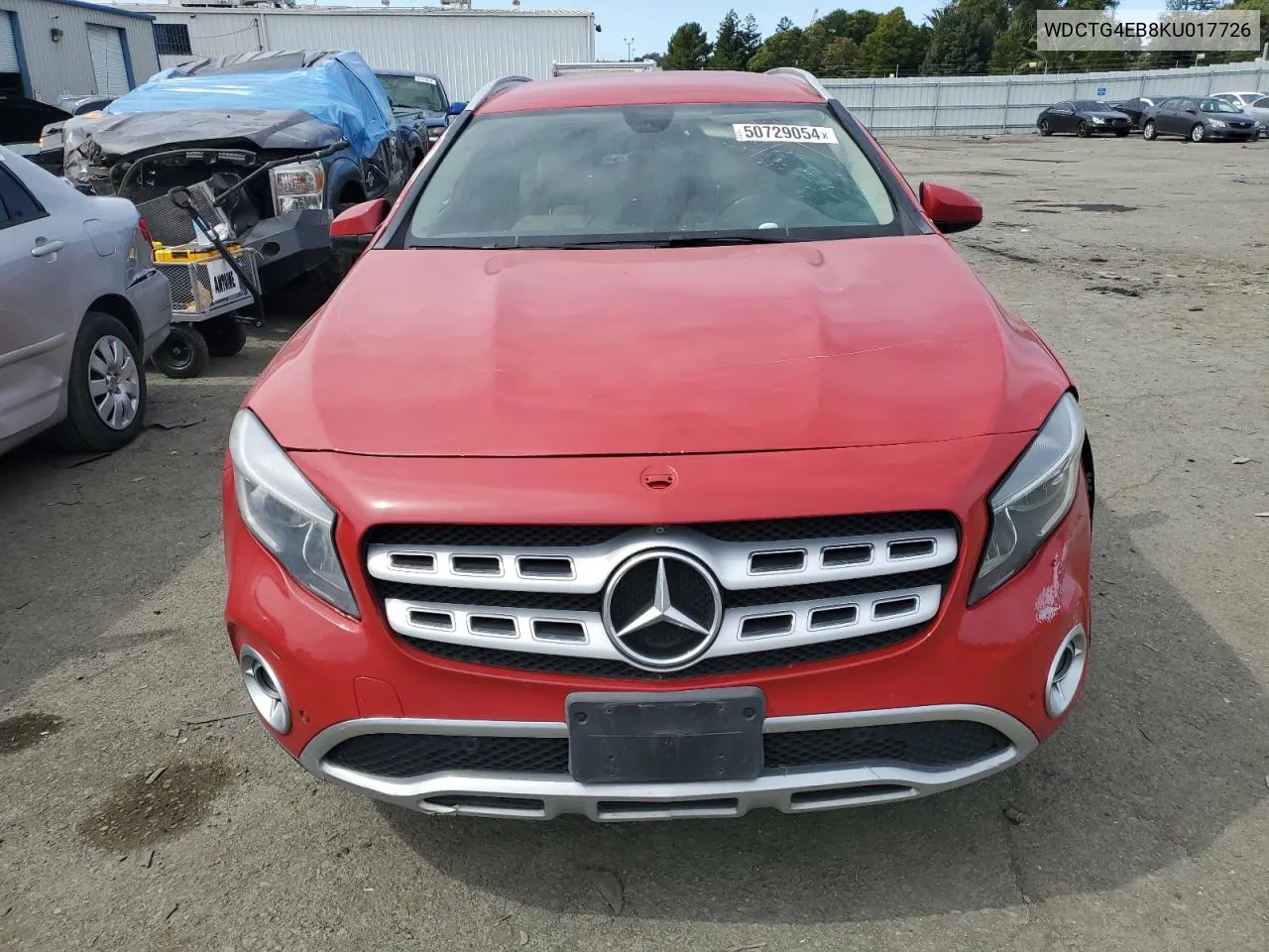 2019 Mercedes-Benz Gla 250 VIN: WDCTG4EB8KU017726 Lot: 50729054