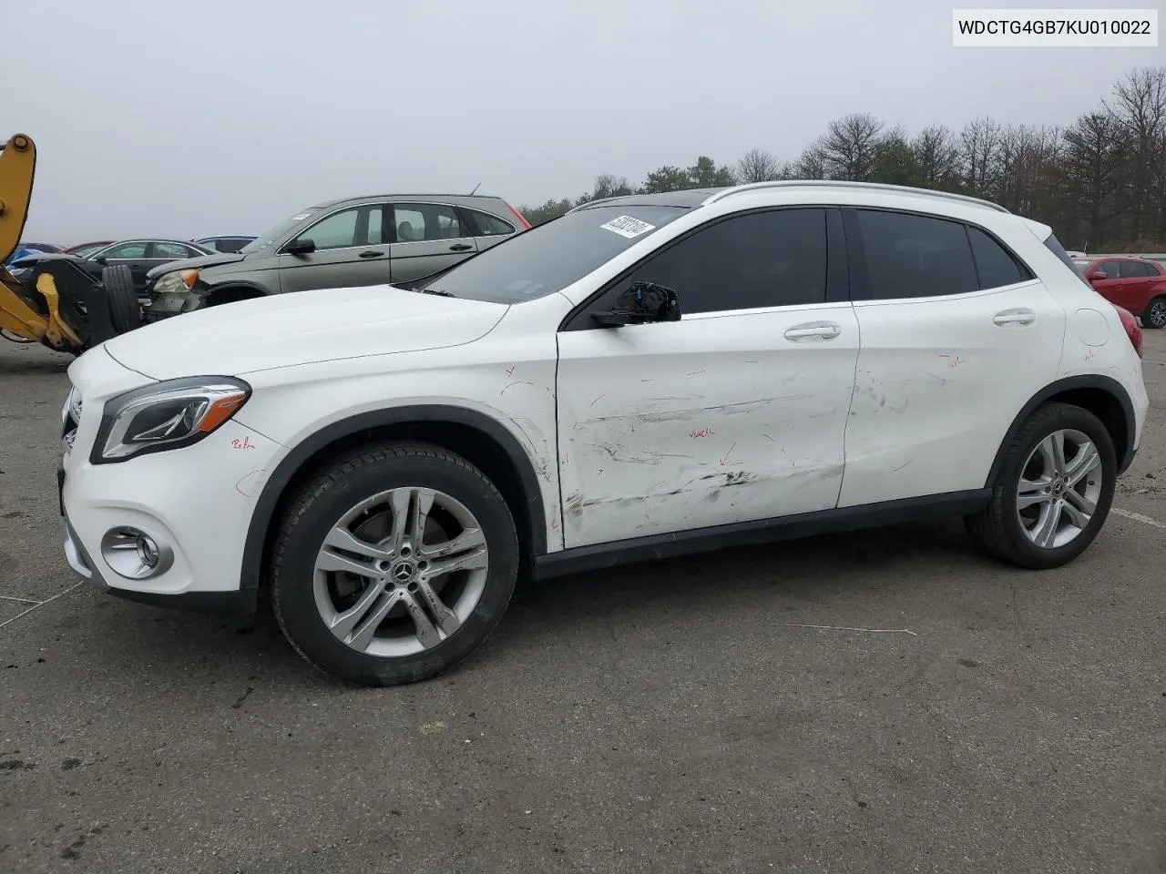 2019 Mercedes-Benz Gla 250 4Matic VIN: WDCTG4GB7KU010022 Lot: 52833104