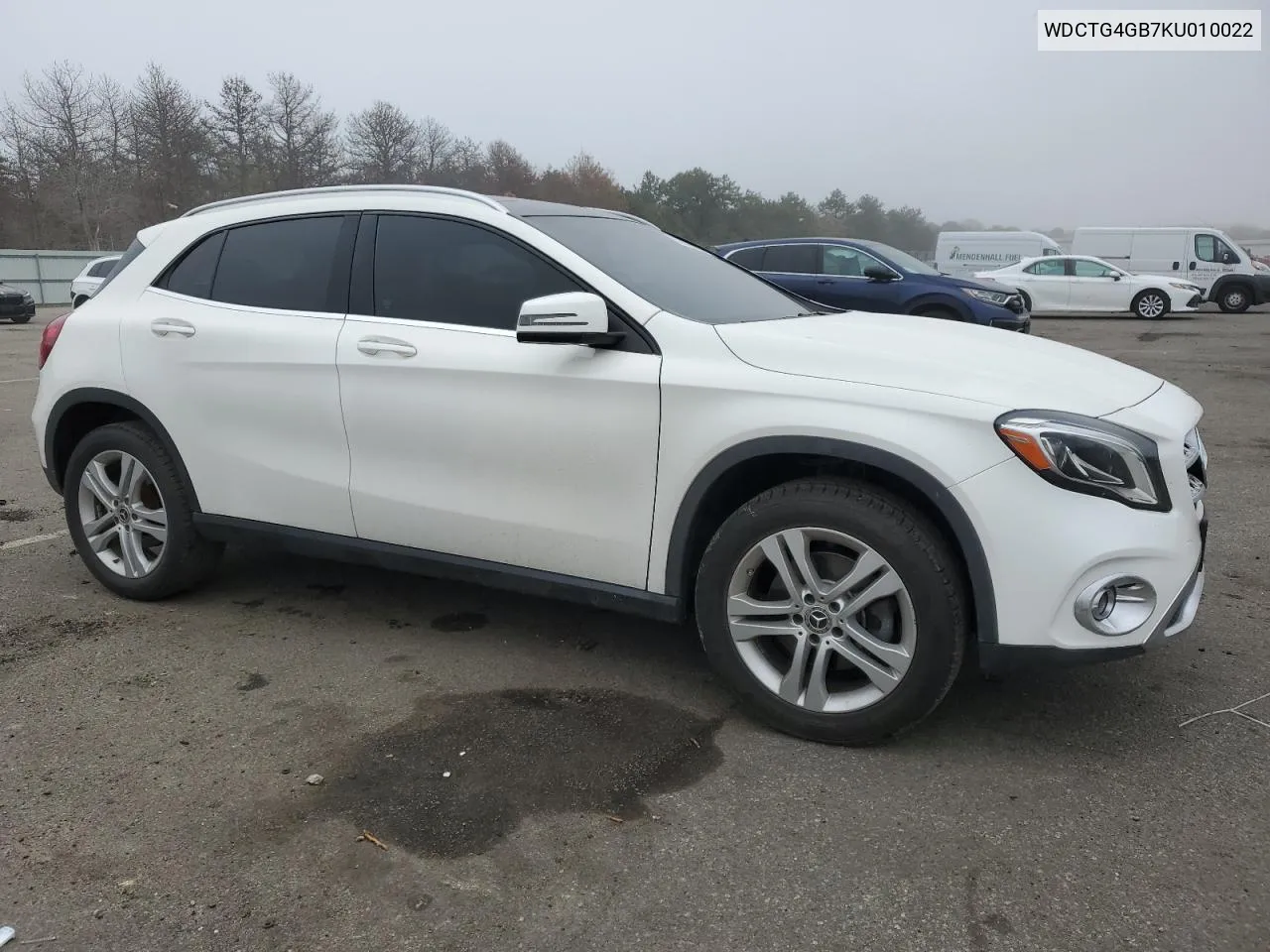 2019 Mercedes-Benz Gla 250 4Matic VIN: WDCTG4GB7KU010022 Lot: 52833104