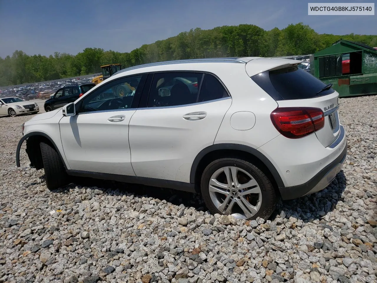 2019 Mercedes-Benz Gla 250 4Matic VIN: WDCTG4GB8KJ575140 Lot: 55093704