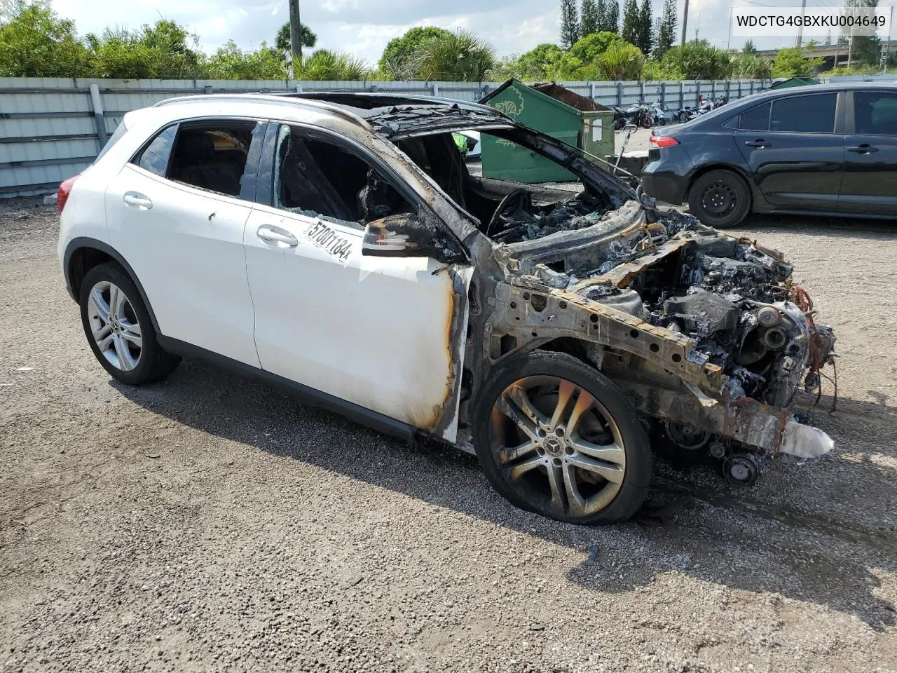 2019 Mercedes-Benz Gla 250 4Matic VIN: WDCTG4GBXKU004649 Lot: 57001184