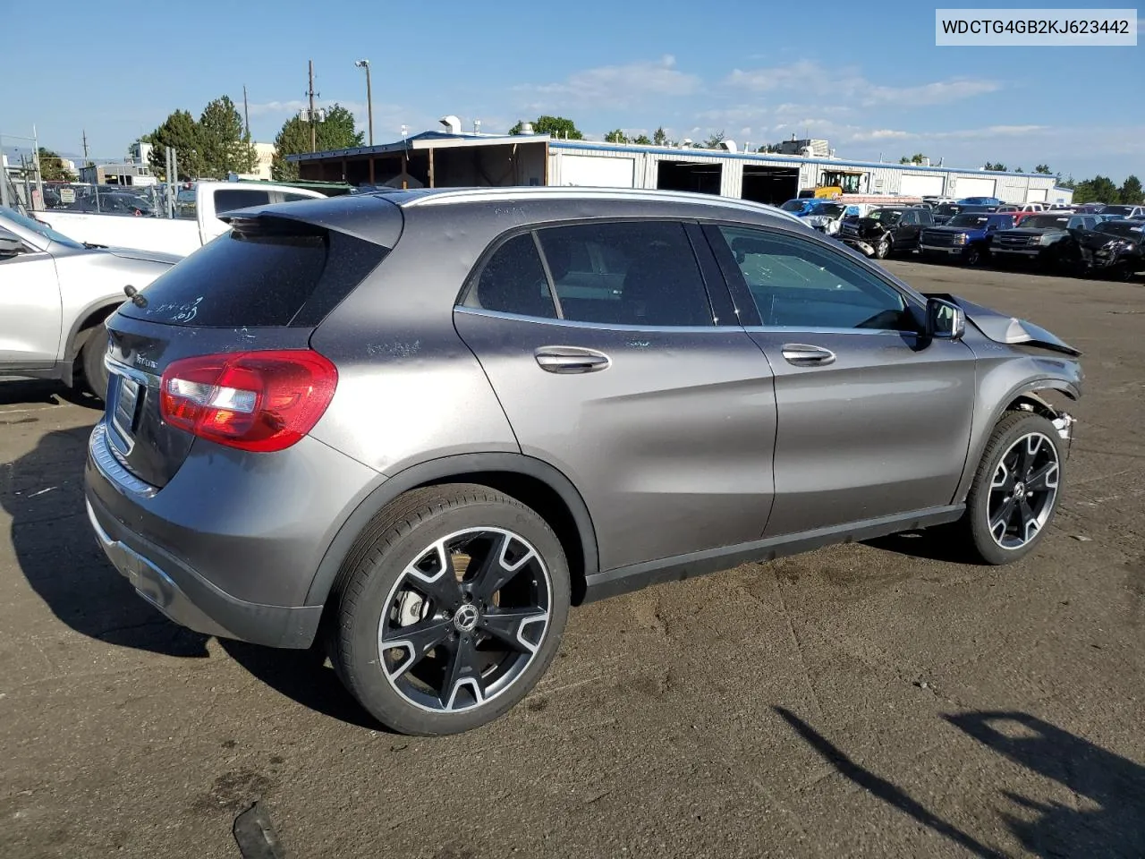 2019 Mercedes-Benz Gla 250 4Matic VIN: WDCTG4GB2KJ623442 Lot: 61676494