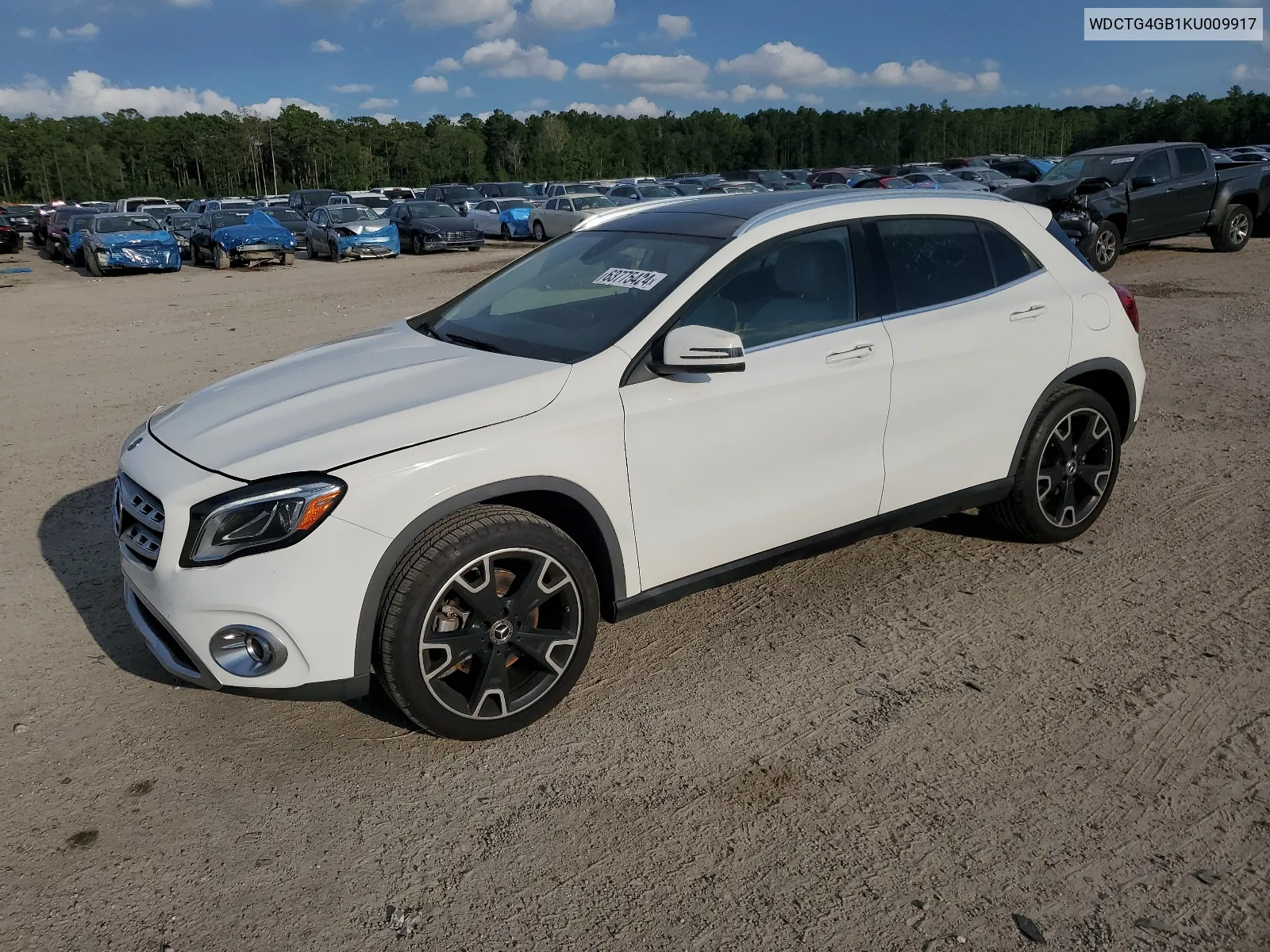 2019 Mercedes-Benz Gla 250 4Matic VIN: WDCTG4GB1KU009917 Lot: 63775424