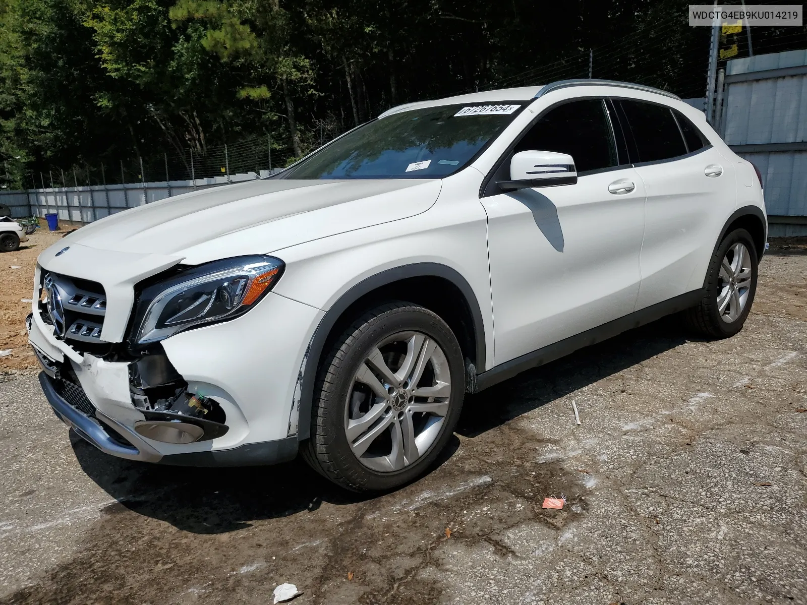 2019 Mercedes-Benz Gla 250 VIN: WDCTG4EB9KU014219 Lot: 67267654