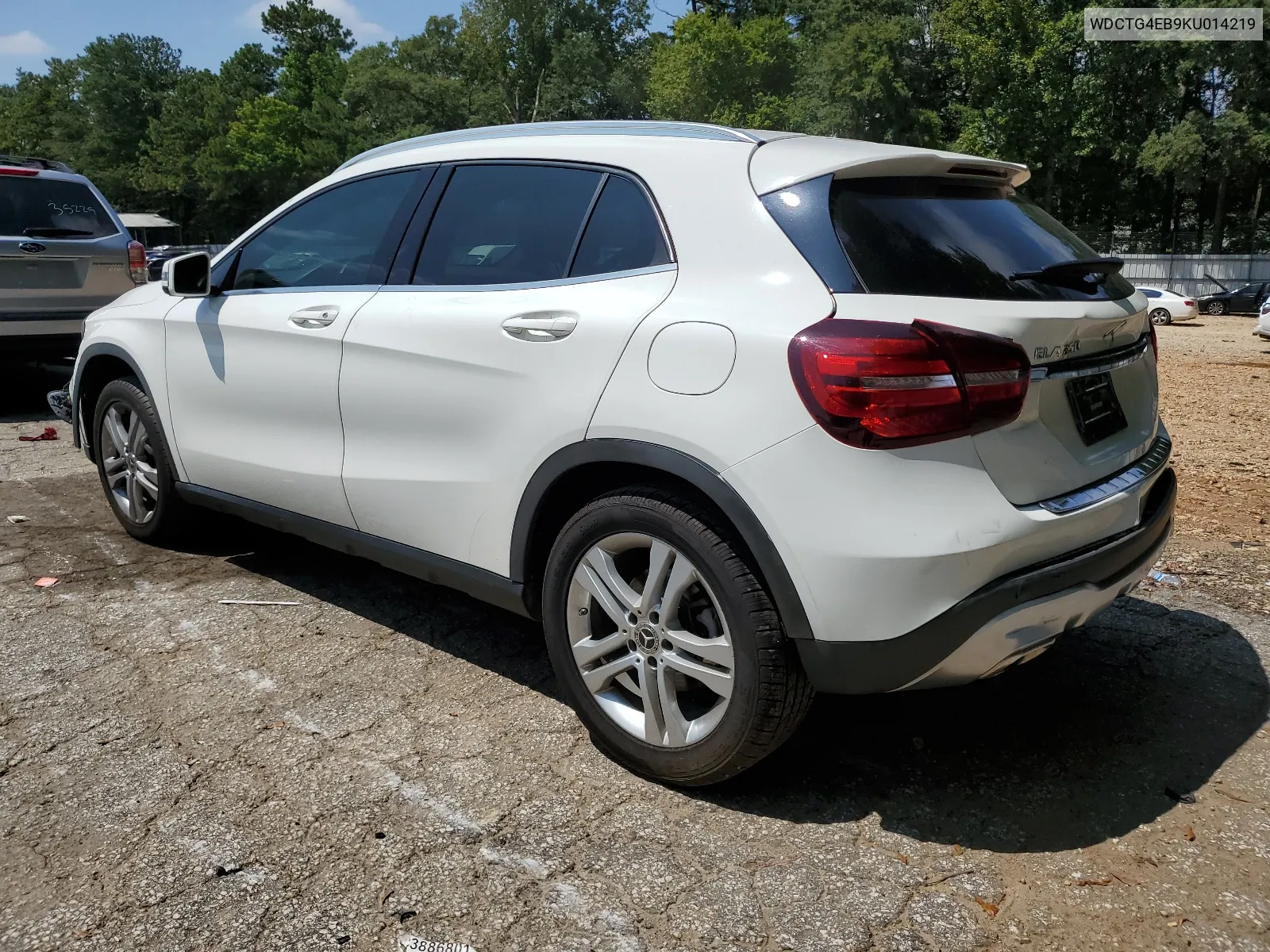 2019 Mercedes-Benz Gla 250 VIN: WDCTG4EB9KU014219 Lot: 67267654