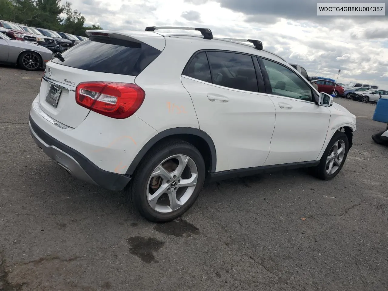 2019 Mercedes-Benz Gla 250 4Matic VIN: WDCTG4GB8KU004357 Lot: 71968794