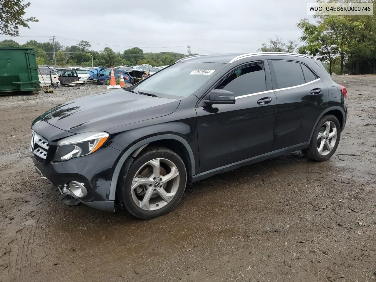 2019 Mercedes-Benz Gla 250 VIN: WDCTG4EB6KU000746 Lot: 72520544