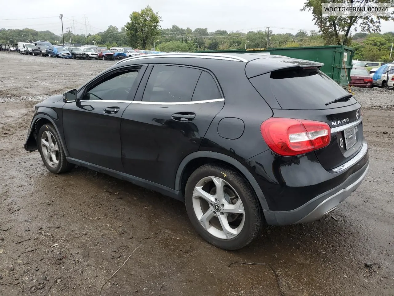 2019 Mercedes-Benz Gla 250 VIN: WDCTG4EB6KU000746 Lot: 72520544