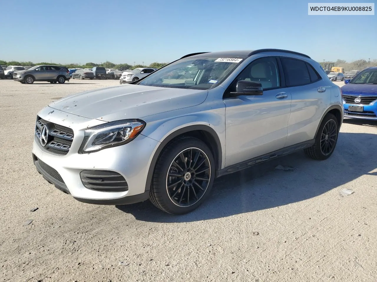 2019 Mercedes-Benz Gla 250 VIN: WDCTG4EB9KU008825 Lot: 73216564