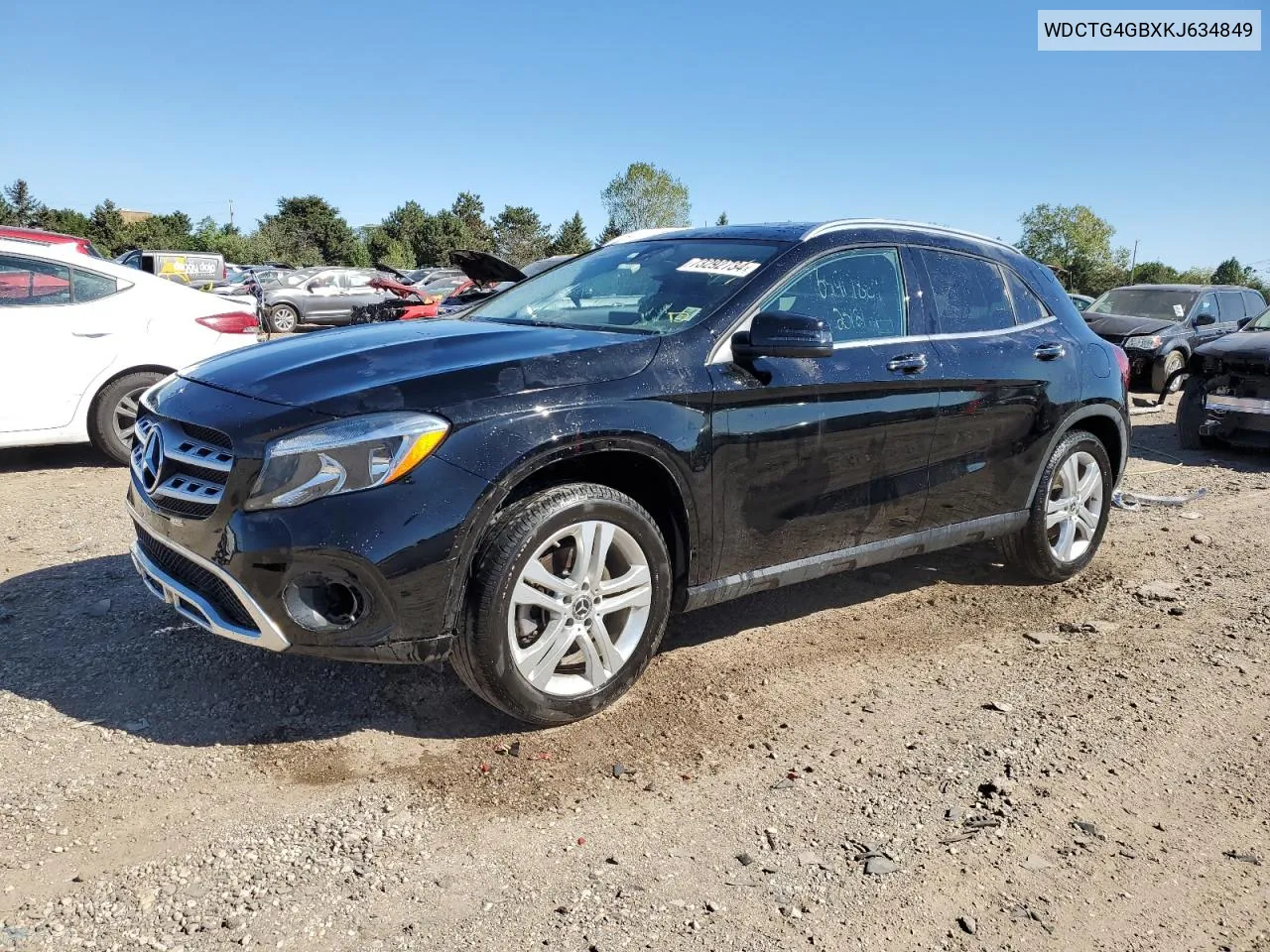 2019 Mercedes-Benz Gla 250 4Matic VIN: WDCTG4GBXKJ634849 Lot: 73292734