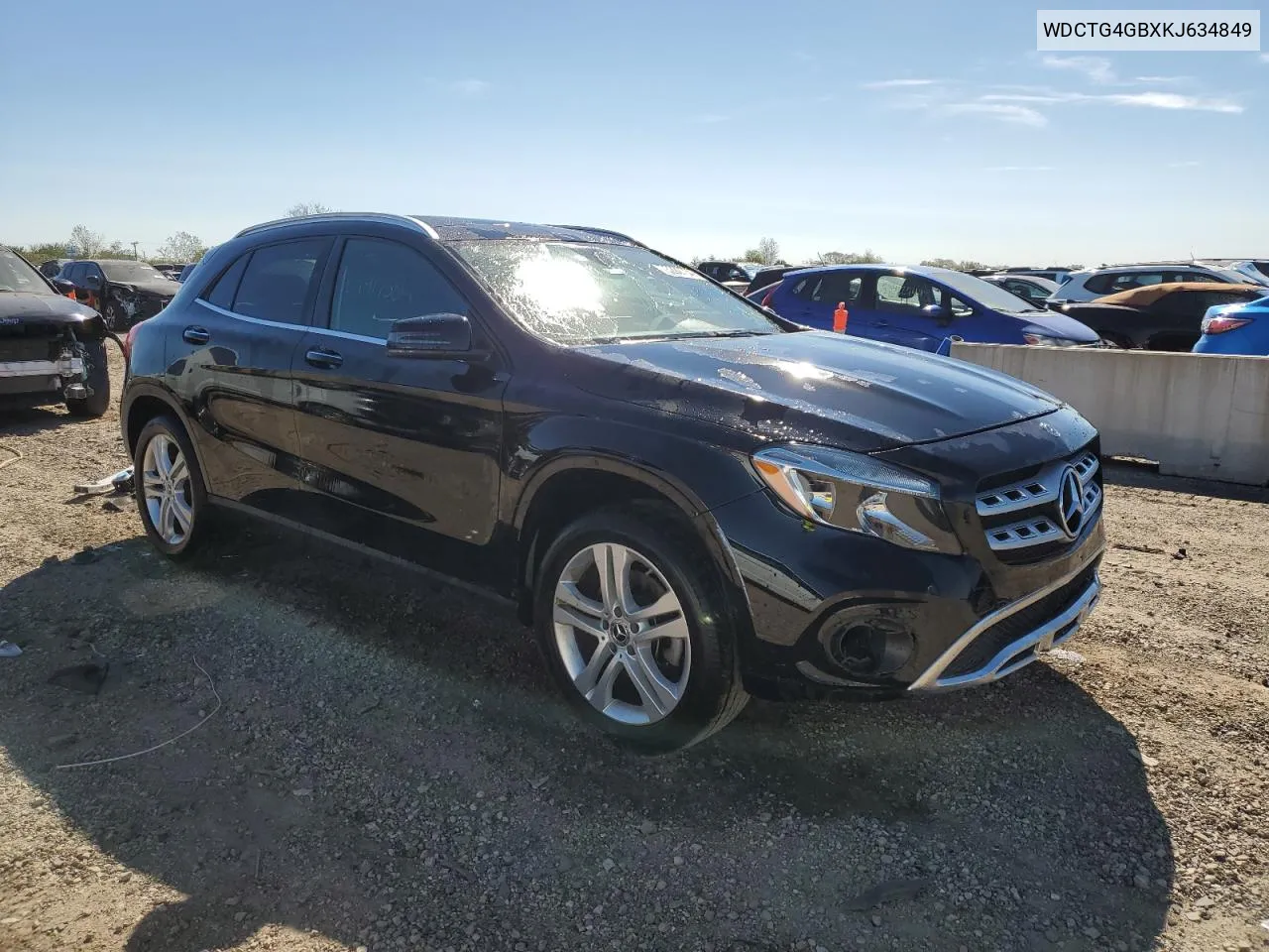 2019 Mercedes-Benz Gla 250 4Matic VIN: WDCTG4GBXKJ634849 Lot: 73292734