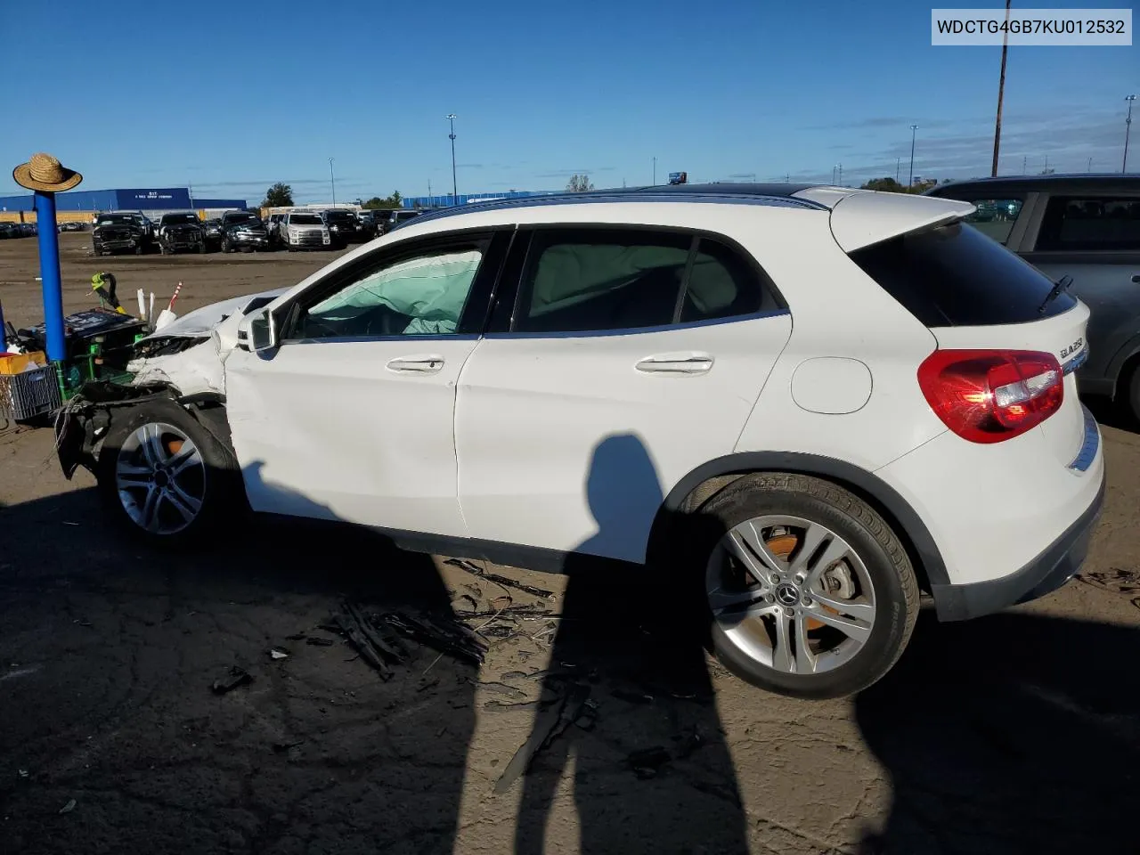 2019 Mercedes-Benz Gla 250 4Matic VIN: WDCTG4GB7KU012532 Lot: 74183134